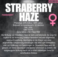 Criminal Seeds Strawberry Haze Fem 3St.