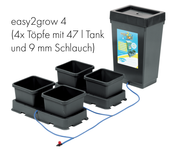 Autopot Komplettsystem, easy2grow 8 (8x 15 l Töpfe mit 47 l Tank und Schlauch)