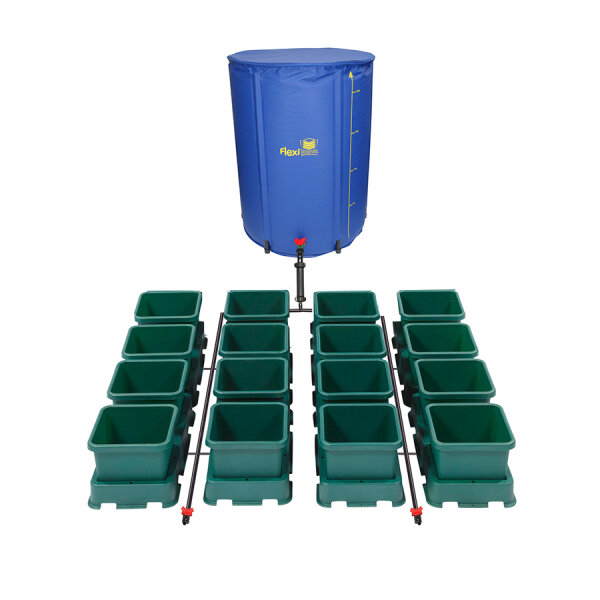 Autopot Komplettsystem, easy2grow 16x 8.5l (mit 100 l Flexi-Tank und Schlauch)