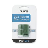 Carson MicroMini 20x LED Taschenmikroskop MM-280G Grün