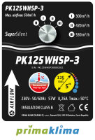 Prima Klima Whisperblower 3 Speed max.530m³/h 125mm