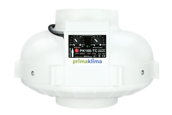 Prima Klima Fan 160 820m³/ h Temp. Controlled