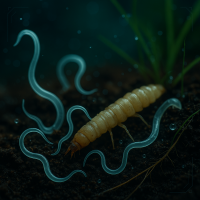 Nematoden Steinernema carpocapsae