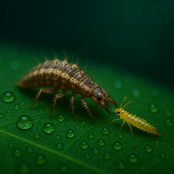 Florfliegenlarven Chrysoperla carnea