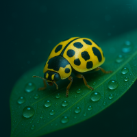 Schachbrett- bzw. 14-Punkt-Marienkäfer - Propylea...