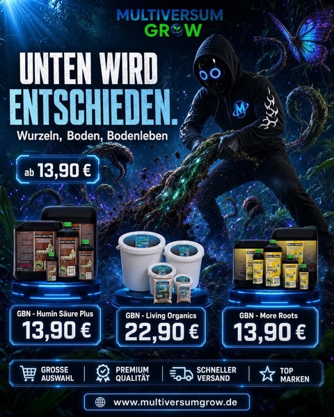 Was unten passiert, siehst du nie. 🌱

Wurzeln wollen Luft, Struktur und ein Substrat, in d