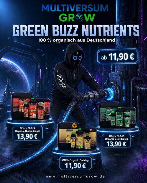 Organisch düngen heißt: du fütterst den Boden, nicht die Pflanze. 🌱

Green Buzz Nutrients 
