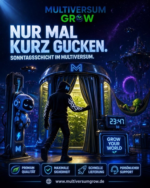 „Ich guck nur ganz kurz nach den Pflanzen." – 40 Minuten später. 🌌

Wie lange dauert dein 
