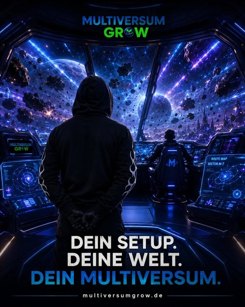 Jeder Grow startet mit einer Idee. 🌌💙

KingMad steht heute auf dem Kommandodeck des Multiv