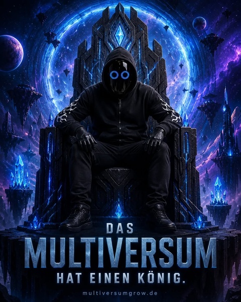 Auf manchen Thronen sitzt Macht.

Auf diesem sitzt KingMad. 🌌👑💙

Mitten im Multiversum, zw