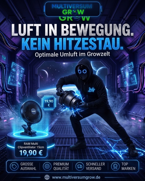 Stehende Luft im Zelt lädt Probleme geradezu ein. 💨

Ohne kontinuierliche Umluft bilden si