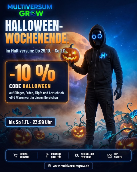 Halloween-Wochenende im Multiversum 🎃

Ab heute bis Sonntag gibt's mit dem Code HALLOWEEN 