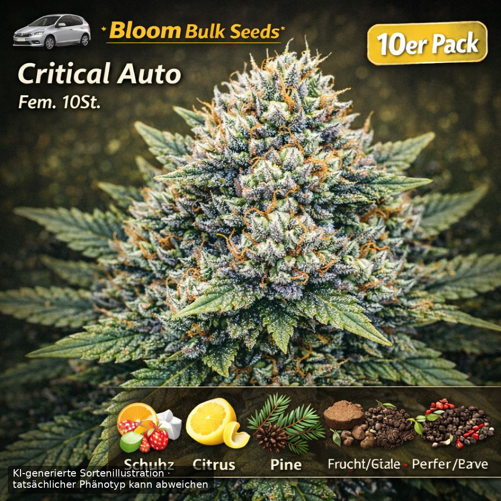Bloom Bulk Seeds Critical Auto Fem 10St. – Ansicht 3