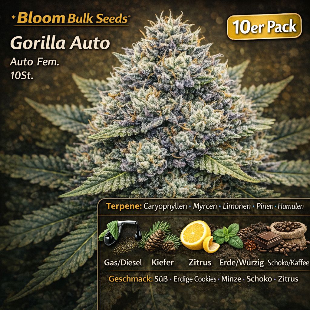 Bloom Bulk Seeds Gorilla Auto Fem 10St. – Ansicht 3