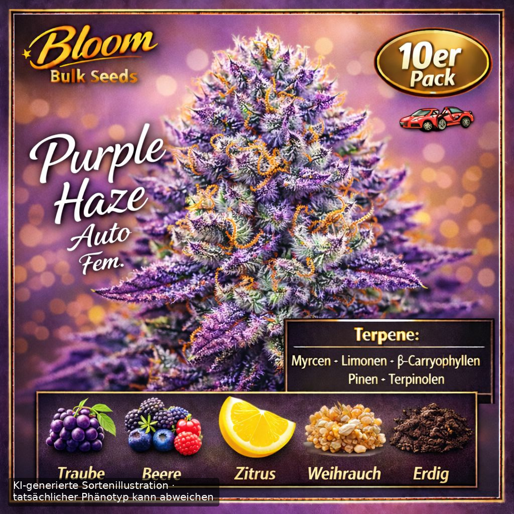 Bloom Bulk Seeds Purple Haze Auto Fem 10St. – Ansicht 3