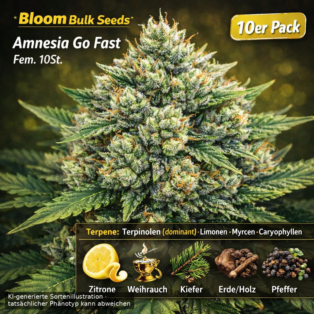 Bloom Bulk Seeds Amnesia Go Fast Fem 10St. – Ansicht 3