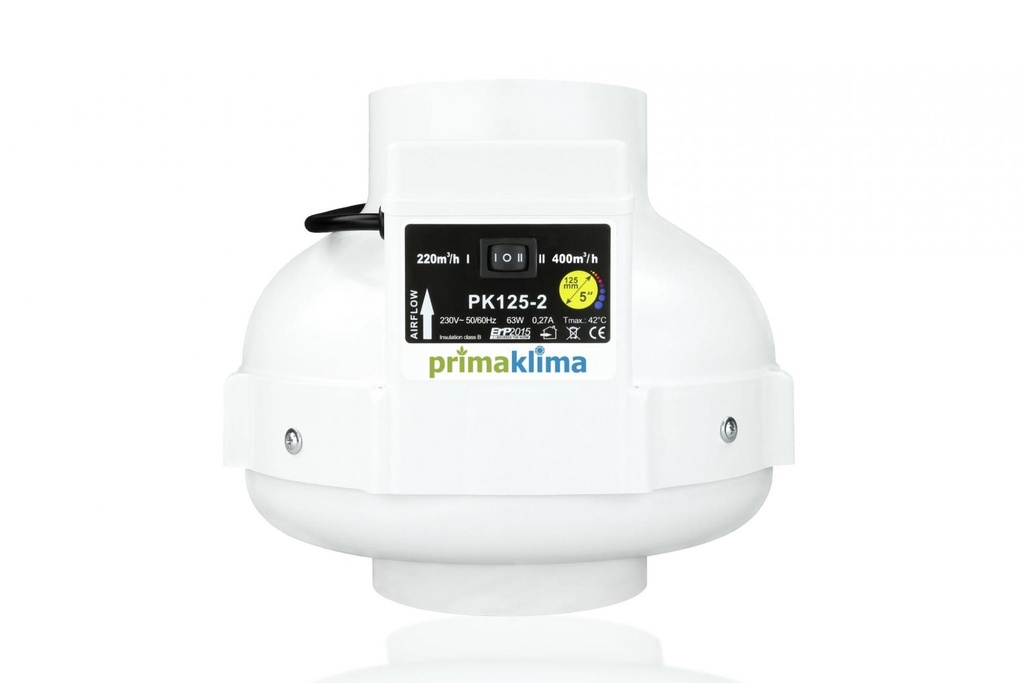 Prima Klima II Speed radial Ventilator 125 220-400m3/h – Ansicht 2