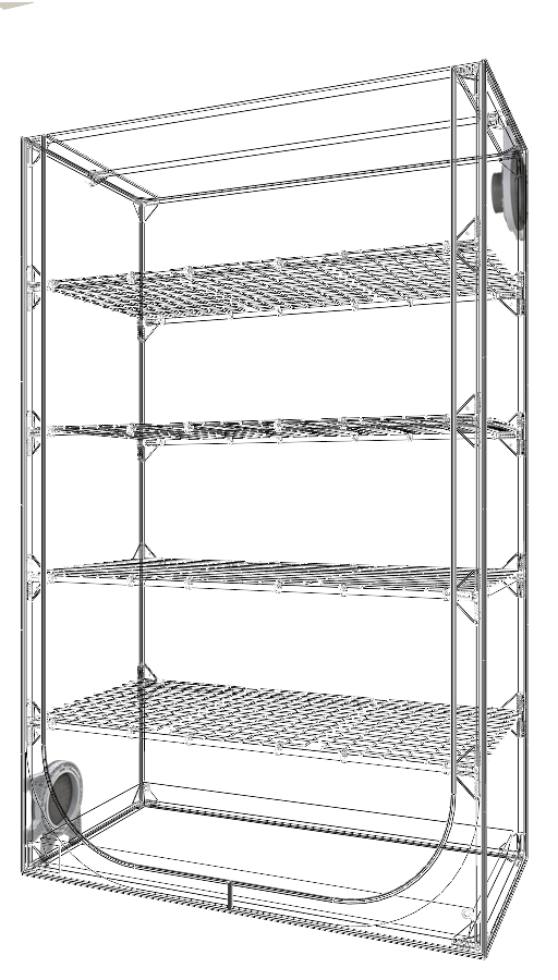 Secret Jardin Dark Propagator 120 Rev.4.0 120x60x190cm – Ansicht 4