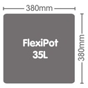 AutoPot Auto5 XL Tray-System mit Garland-Tray 1,2 m und 5 FlexiPot-Töpfen 35 l – Ansicht 3