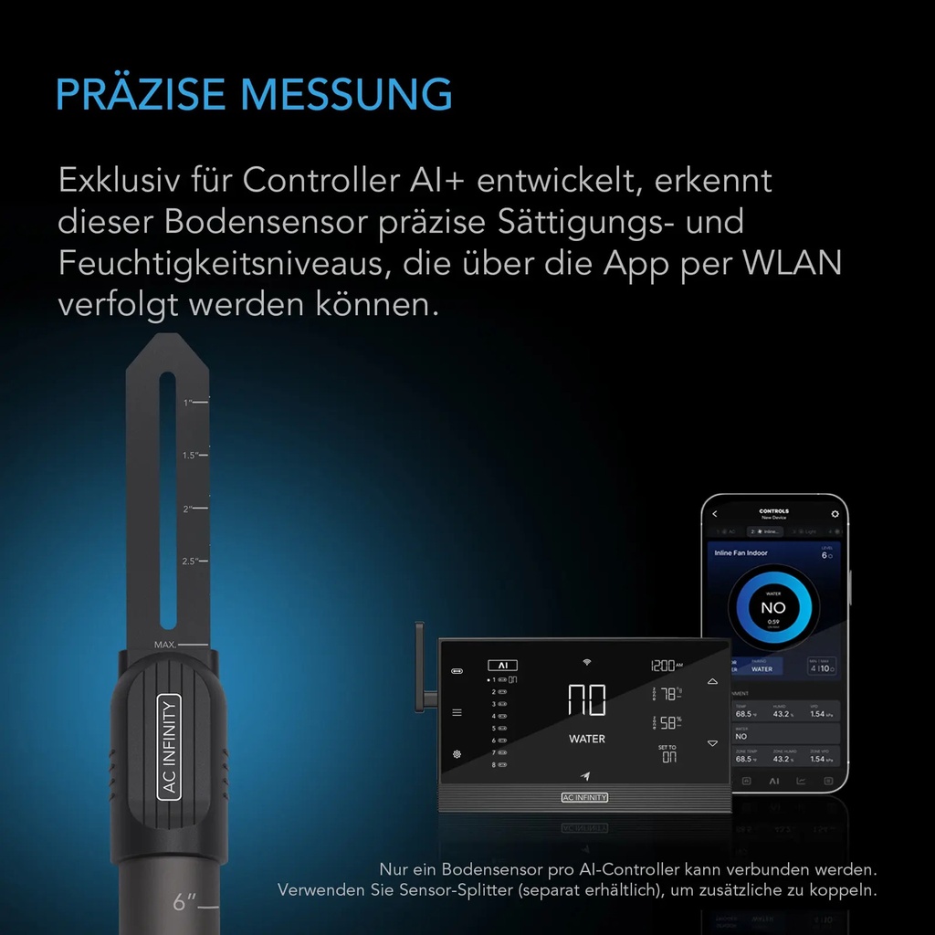 AC Infinity Bodenfeuchtesensor für AI+ Bild 2