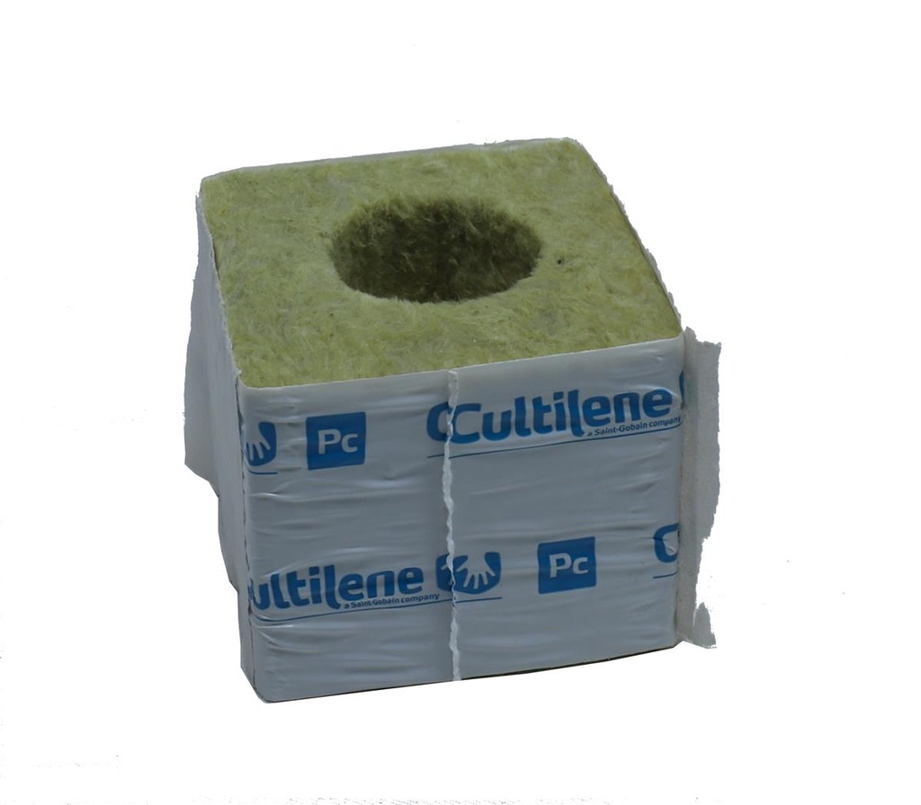 Grodan Steinwollblock 7,5x7,5 kleines Loch – Ansicht 2