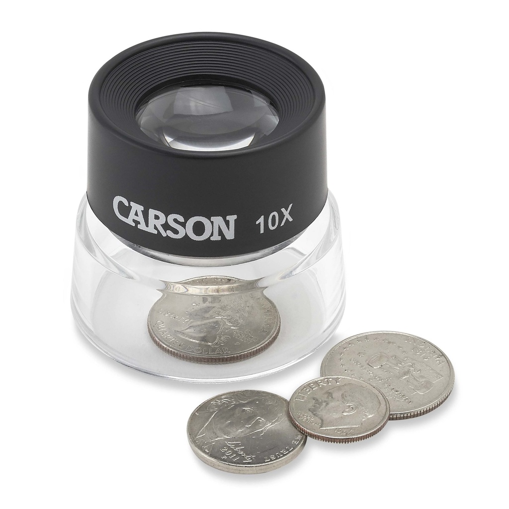 Carson LumiLoupe 10x Standlupe mit 25mm Doppellinse LL-10 – Ansicht 3