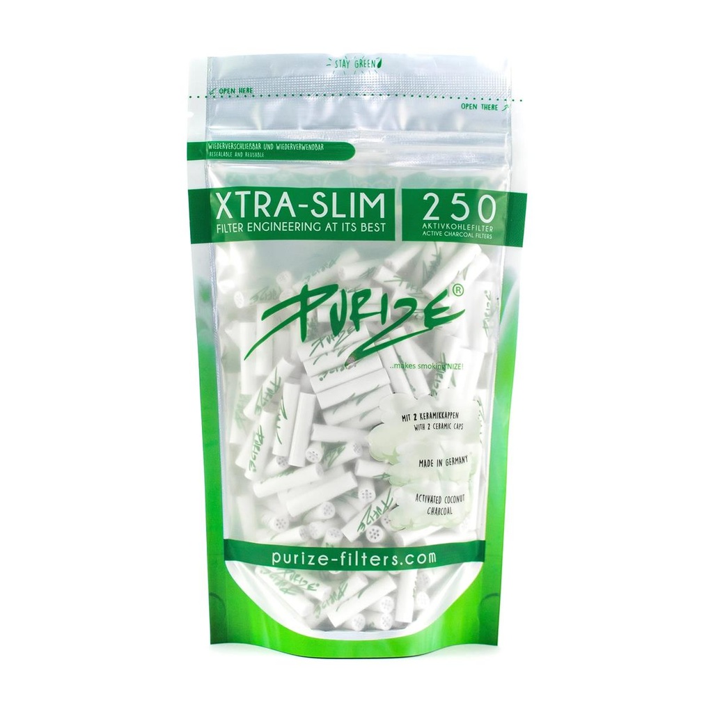 [13843] Purize XTRA Slim Size Aktivkohlefilter 250 Stk.