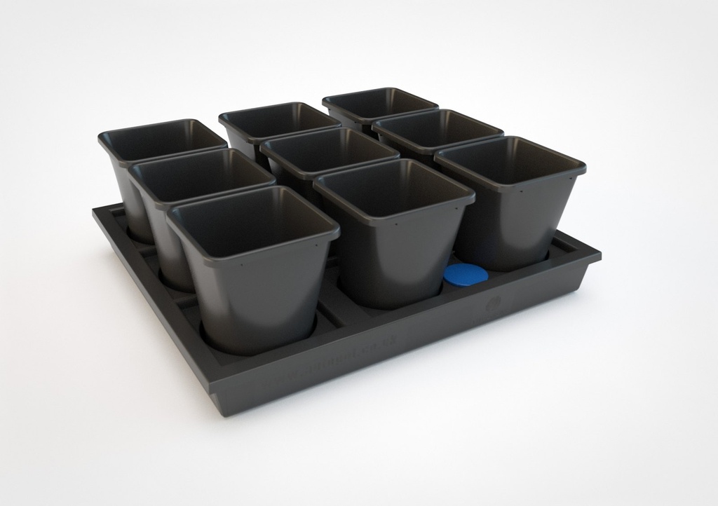 [AP-AUTO9XL/XL] AutoPot Auto9 XL Tray-System mit 9 Töpfen 25 l (ohne Tank)