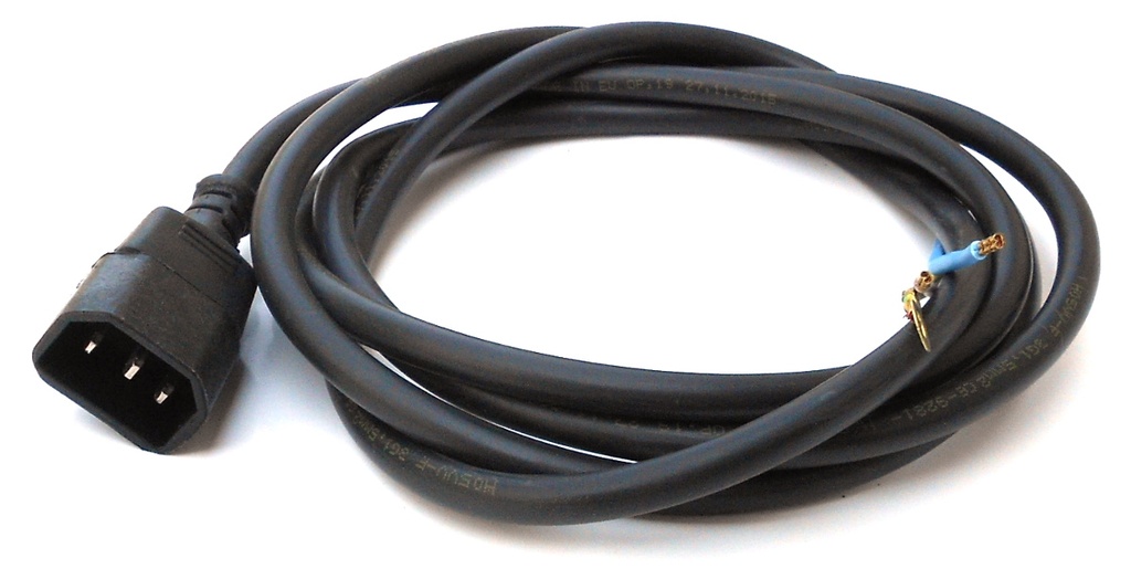 [13671] IEC Kupplungsbuchse mit Kabel 2 Meter