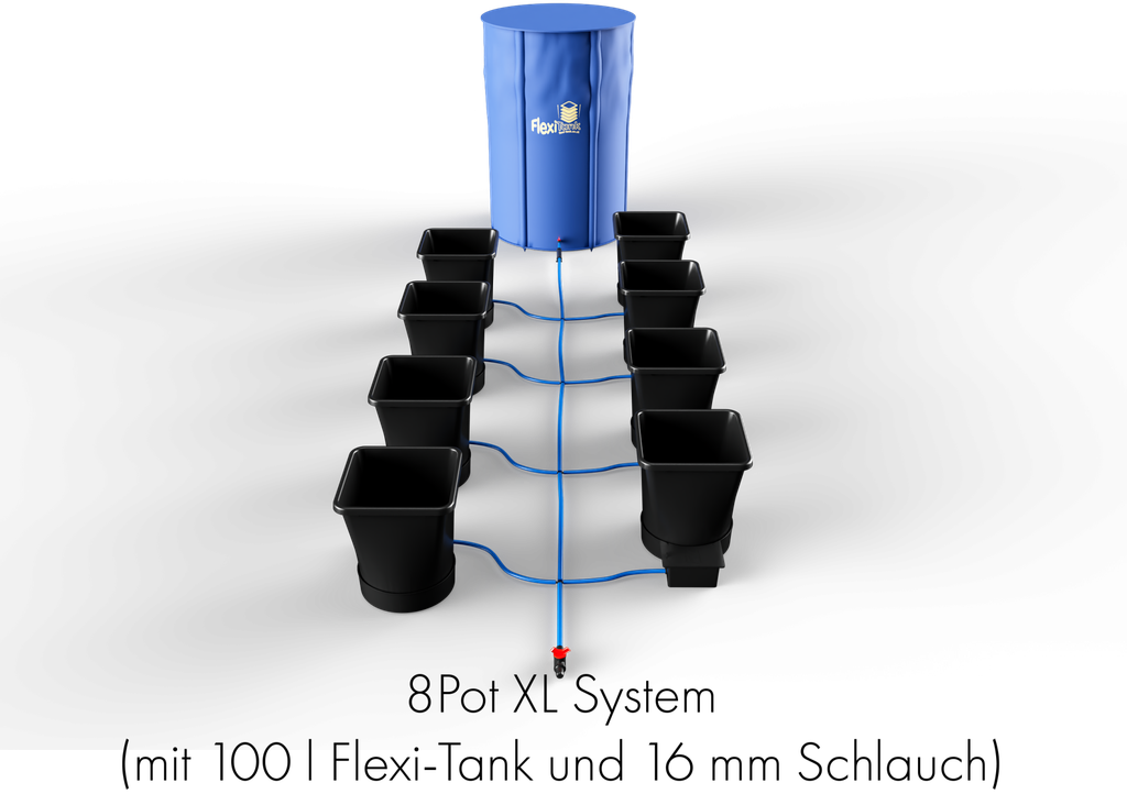[11107] Autopot System, 1Pot XL 8 Töpfe (mit 100 l Flexi-Tank und Schlauch)