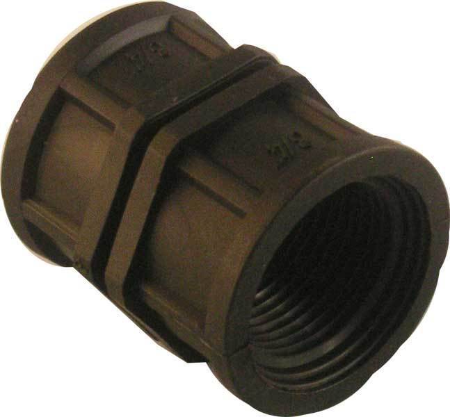 [13282] Kupplung PE Ø19mm (3/4 Zoll) IG auf Ø19mm (3/4 Zoll) IG