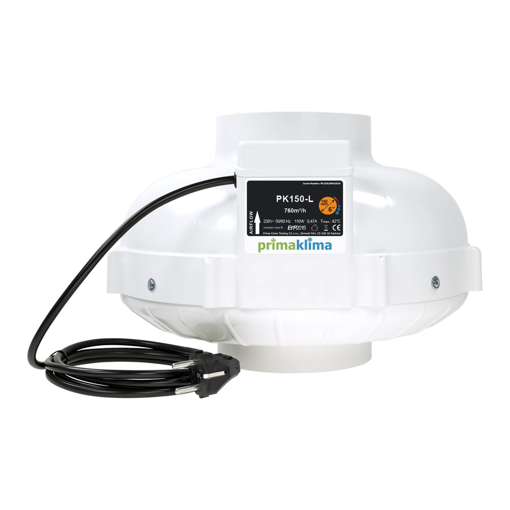 [10256] Prima Klima I Speed radial Ventilator | 150-L 760m³/h