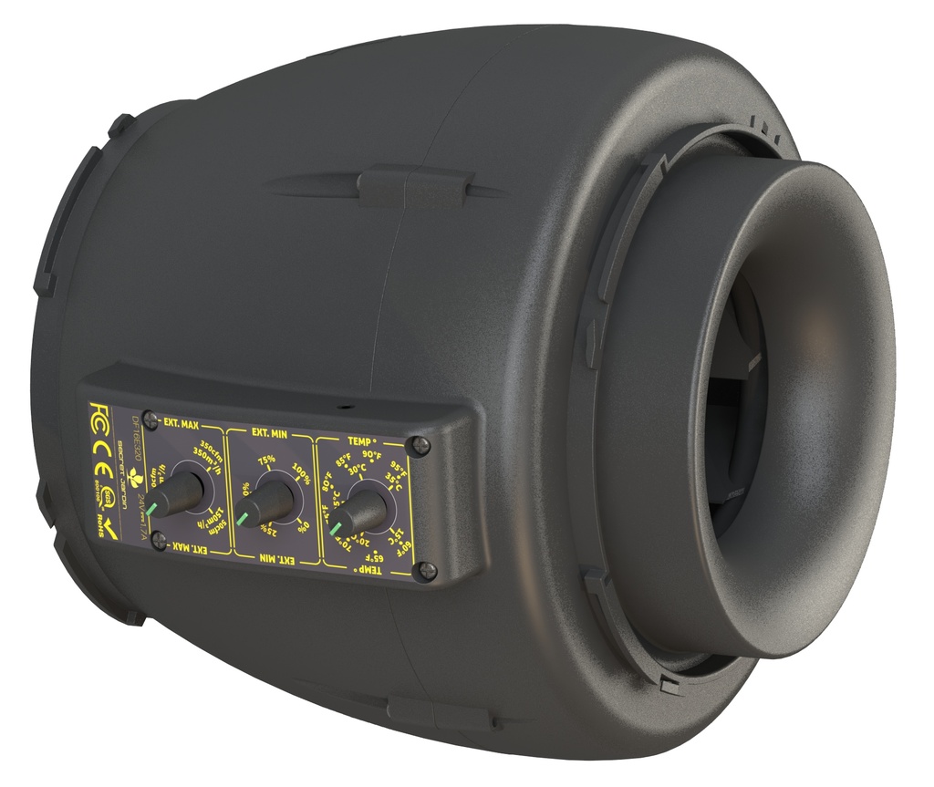 [10532] Secret Jardin DF16 Extractor EC Fan 150/250/350 m3/h Temp. Controlled