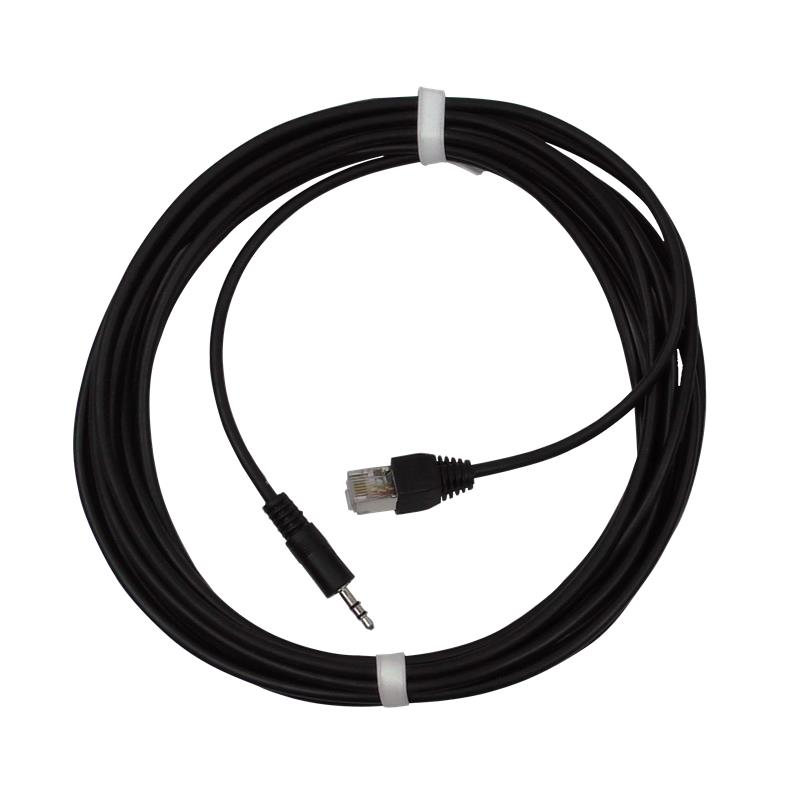 [10673] GrowControl RJ45 Kabel auf Klinke 3,5mm Schwarz 5m