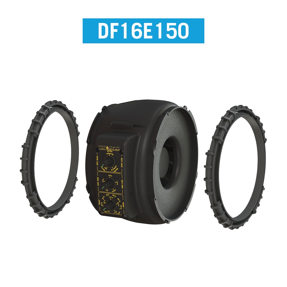 [11784] Secret Jardin DF16 Extractor EC Fan 50/100/150 m3/h Temp. Controlled