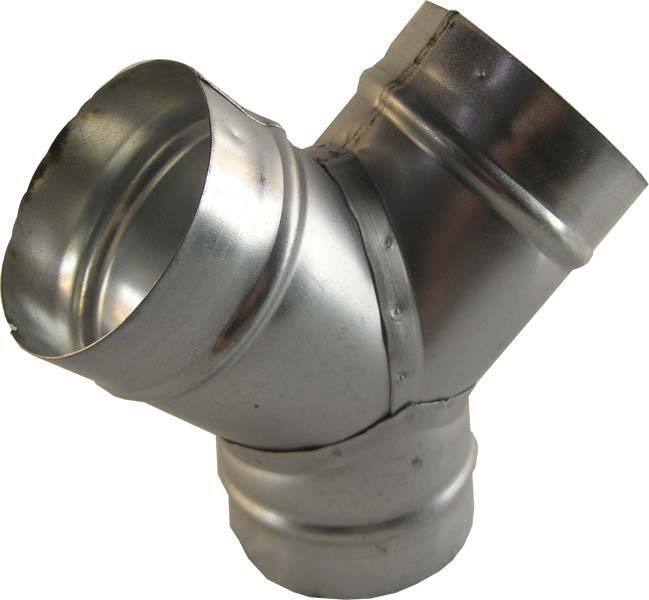 [13326] Y-Stück Metall Ø100mm