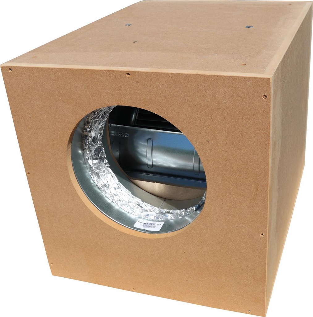 [13709] Airfan Schneckenhauslüfterbox 1500m³/h in:250mm out:250mm