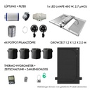 Caluma Set - 4 Plants Plus (120 x 120, 480 W)