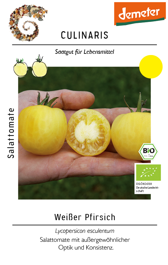 [14204] Salattomate Weißer Pfirsich
