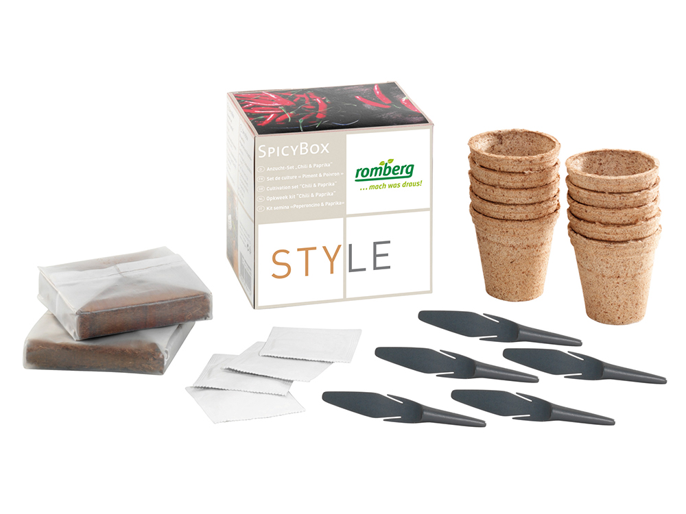 [12803] Romberg Spicy Box Anzuchtset für Chili und Paprika