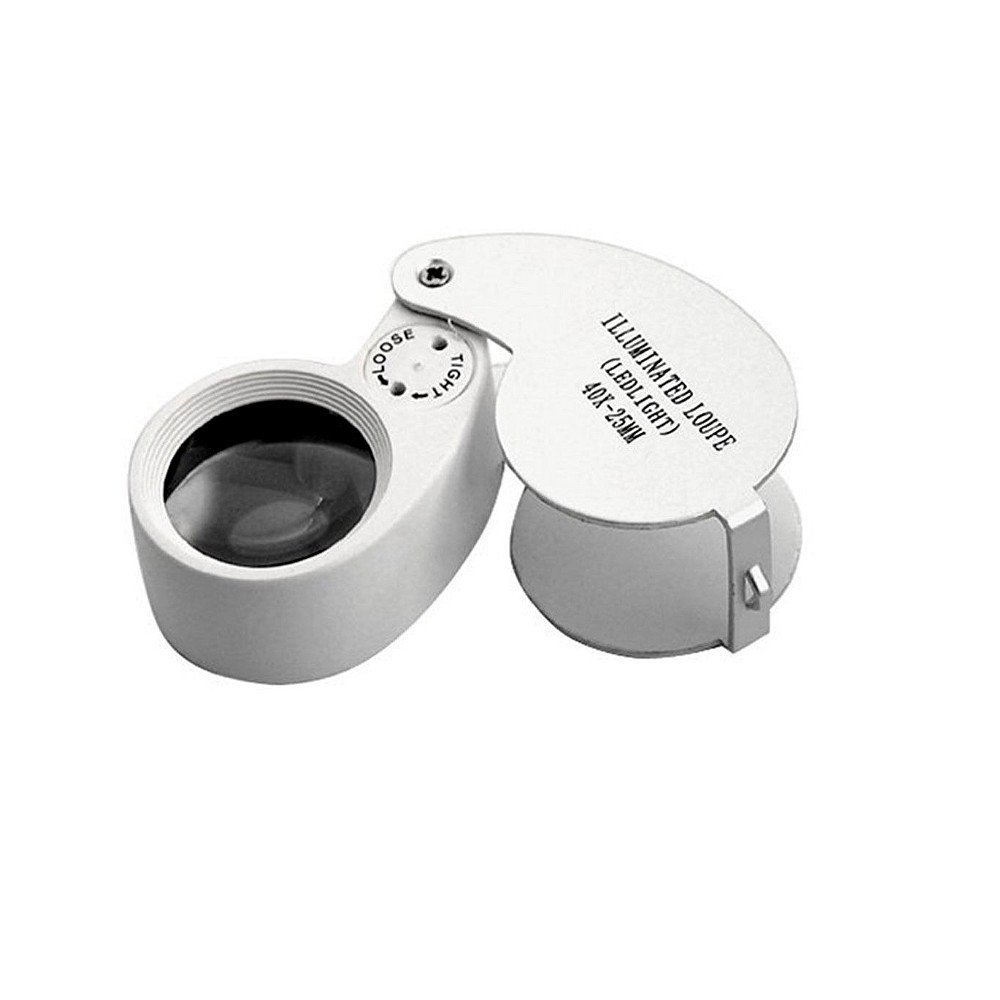 [11169] Taifun Taschenlupe LED-Beleuchtung, 40x - 25 mm