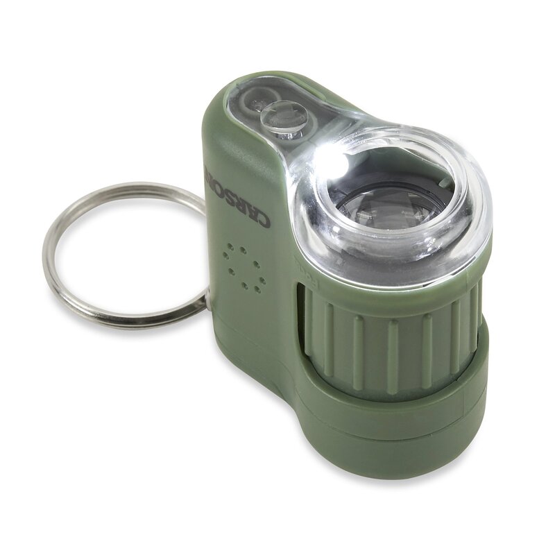 [11343] Carson MicroMini 20x LED Taschenmikroskop MM-280G Grün
