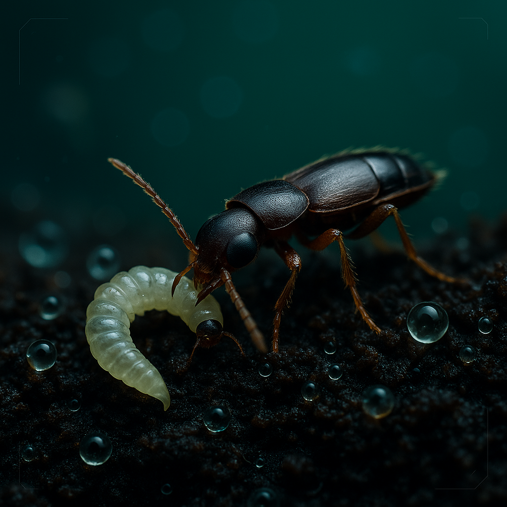 [10798] Kurzflügelkäfer Atheta coriaria 500 Stück