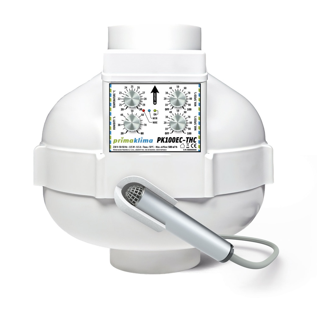 [BT-17251] Prima Klima PK100EC-THC 0-580m³/h Ø100mm
