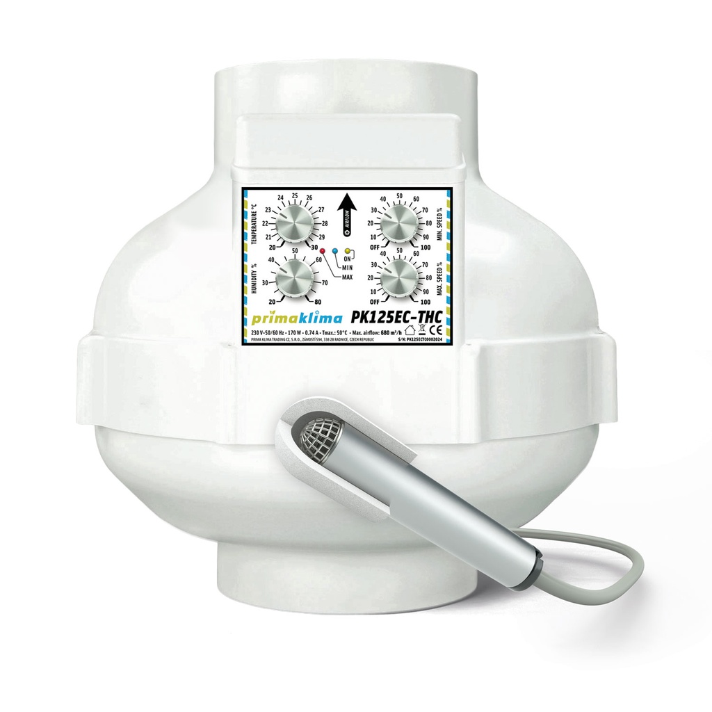 [BT-17252] Prima Klima PK125EC-THC 0-680m³/h Ø125mm