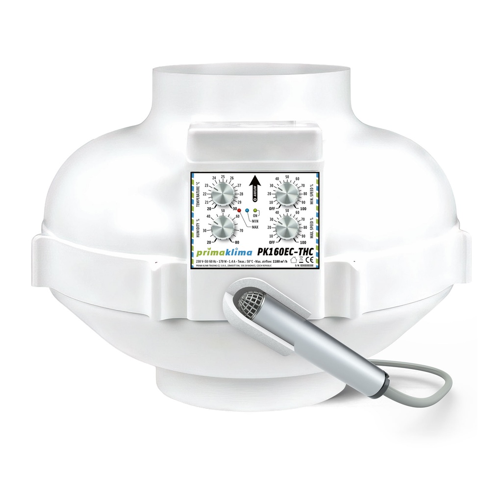 [BT-17253] Prima Klima PK160EC-THC 0-1180m³/h Ø160mm
