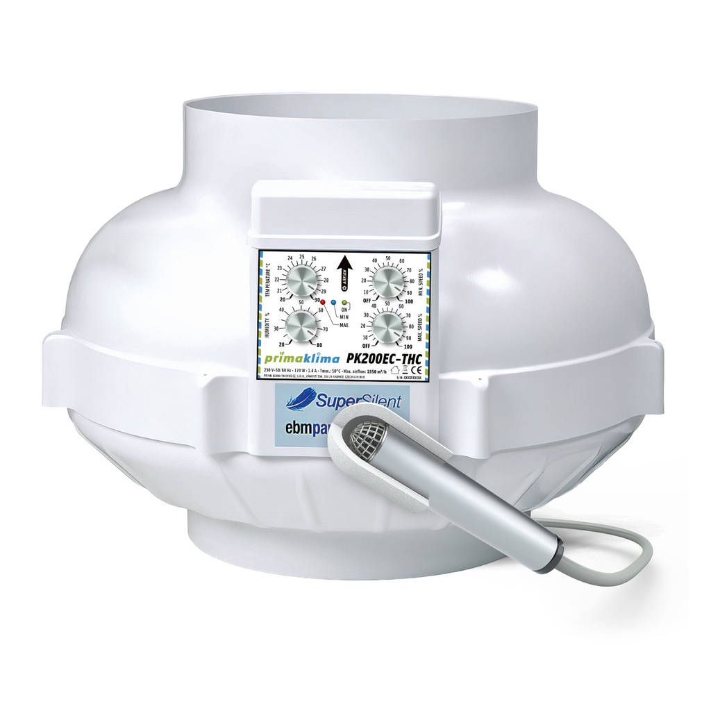 [BT-17254] Prima Klima PK200EC-THC 0-1350m³/h Ø200mm