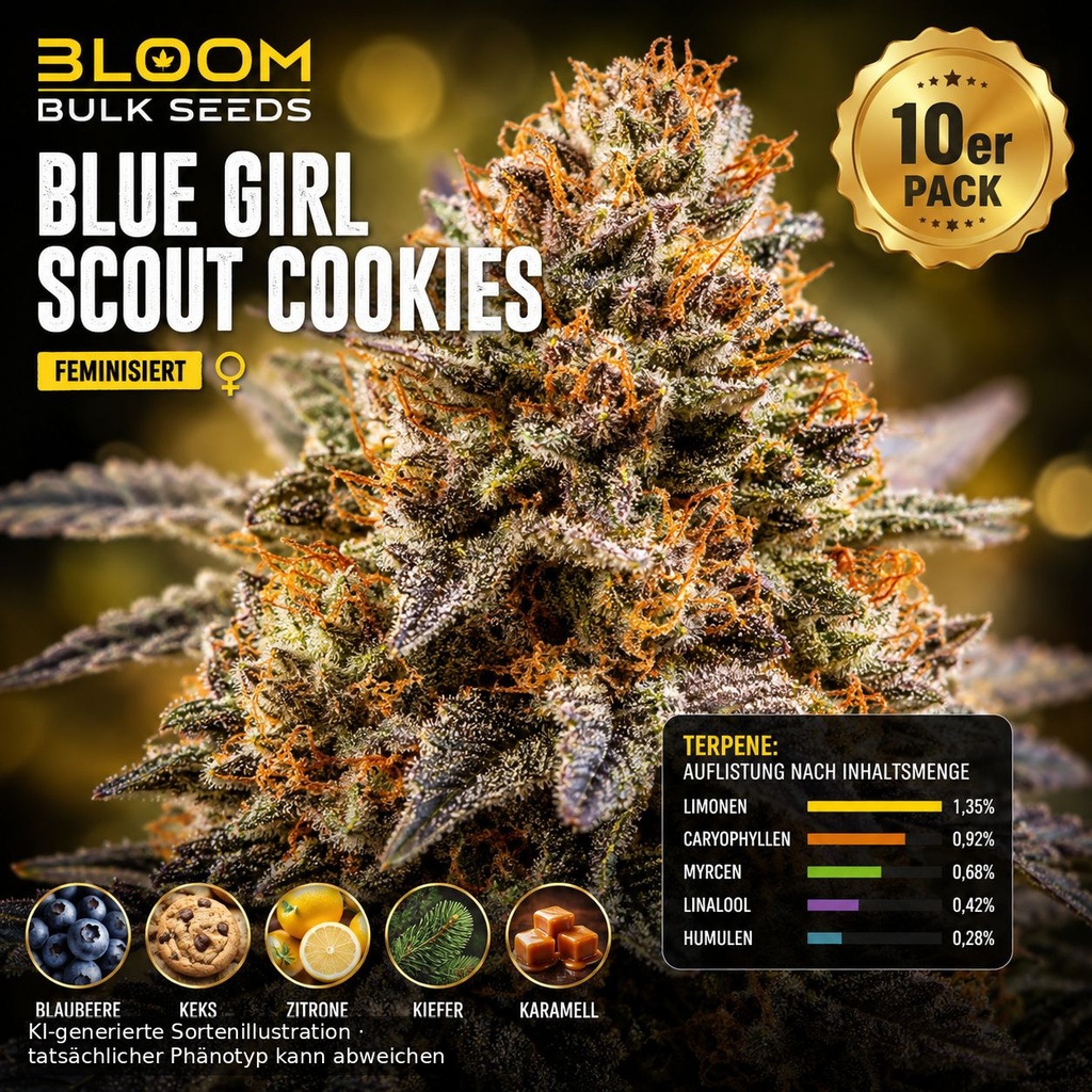 [BT-17405] Bloom Bulk Seeds Blue Girl Scout Cookies Fem 10St.