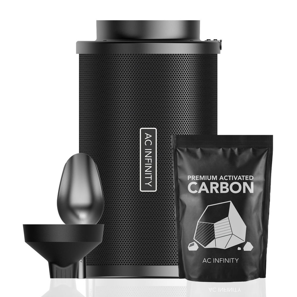 [BT-17410] AC Infinity Nachfüllbares Aktivkohlefilter-Set 200 mm mit Aktivkohle-Nachfüllpackung