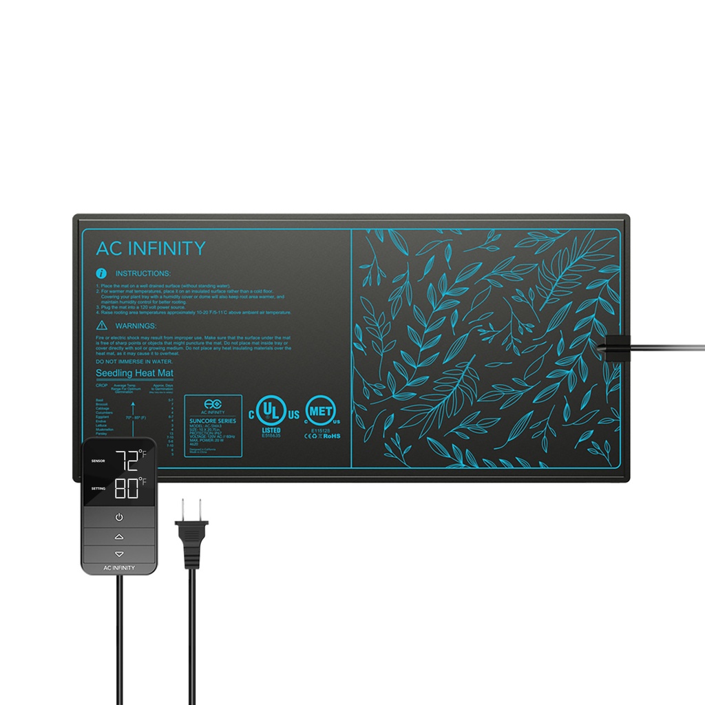 [BT-17434] AC Infinity SUNCORE H3 Heizmatte 25,4 x 52,7 cm